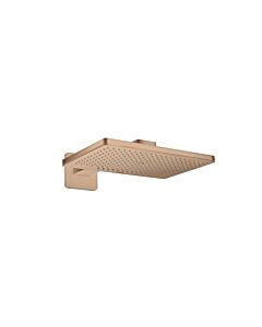 hansgrohe Douche de tête Axor 35275310 avec bras de douche, rosace, or rouge brossé