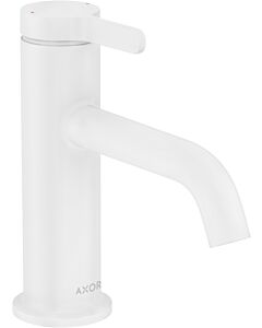 hansgrohe Axor One Waschtischarmatur 48001700 Ausladung 130mm, unverschließbare Ablaufgarnitur, mattweiß