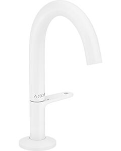 hansgrohe Axor One Waschtischarmatur 48010700 Ausladung 122mm, mit Push-Open-Ablaufgarnitur, mattweiß