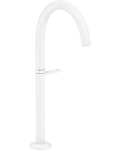 hansgrohe Axor One Waschtischarmatur 48030700 Ausladung 165mm, für Aufsatzwaschtische, mit Push-Open-Ablaufgarnitur, mattweiß