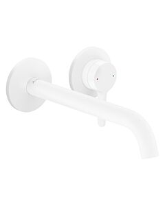 hansgrohe Axor One Fertigmontageset 48120700 Unterputzarmatur, mit Hebelgriff und Auslauf 220mm, mattweiß