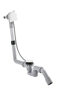 hansgrohe Exafill Komplettset 58307700 Wanneneinlauf, Ab- und Überlaufgarnitur, mattweiß