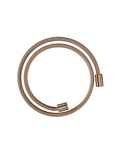 hansgrohe textile shower hose 28228310 1250 mm, cylindrical nut on both sides, brushed red gold