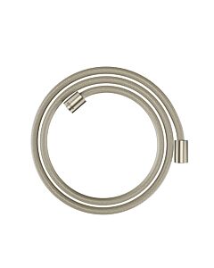 hansgrohe flexible de douche textile 28261820 1600 mm, écrou cylindrique des deux côtés, nickel brossé
