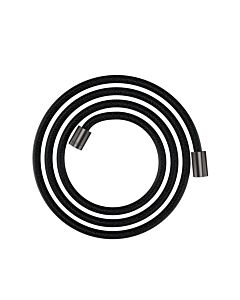 hansgrohe textile shower hose 28291340 2000 mm, cylindrical nut on both sides, brushed black chrome