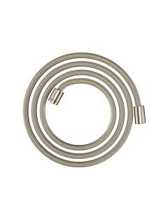 hansgrohe textile shower hose 28291820 2000 mm, cylindrical nut on both sides, brushed nickel