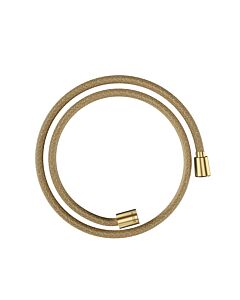 hansgrohe textile shower hose 28227250 1250 mm, nut 1x conical, 1x cylindrical, brushed gold optic