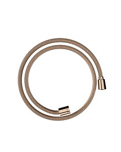 hansgrohe flexible de douche textile 28227300 1250 mm, écrou 1x conique, 1x cylindrique, or rouge poli