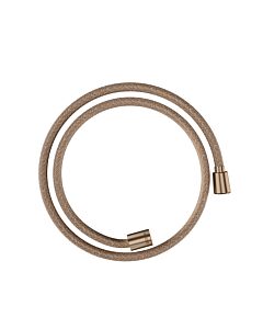 hansgrohe textile shower hose 28227310 1250 mm, nut 1x conical, 1x cylindrical, brushed red gold