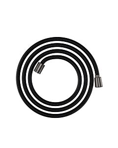hansgrohe textile shower hose 28290340 2000 mm, nut 1x conical, 1x cylindrical, brushed black chrome