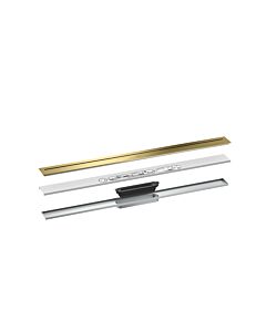 hansgrohe Caniveau de douche 42522990 900 mm, kit prêt à l&#39;emploi, libre dans l&#39;espace, optique or poli