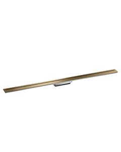 hansgrohe Drain Duschrinne 42524140 1200mm, Fertigset, frei im Raum, brushed bronze
