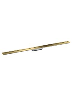 hansgrohe Caniveau de douche 42524990 1200 mm, kit prêt à l&#39;emploi, libre dans l&#39;espace, optique or poli