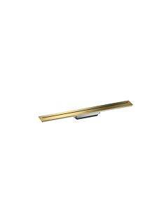 hansgrohe Caniveau de douche 42525990 700 mm, kit prêt à l&#39;emploi, pour montage mural, optique or poli