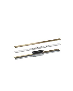 hansgrohe Caniveau de douche 42526140 800 mm, kit prêt à l&#39;emploi, pour montage mural, bronze brossé