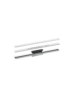 hansgrohe Caniveau de douche 42526700 800 mm, kit prêt à l&#39;emploi, pour montage mural, blanc mat