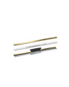 hansgrohe Caniveau de douche 42526990 800 mm, kit prêt à l&#39;emploi, pour montage mural, optique or poli