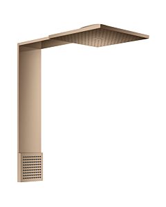 hansgrohe ShowerComposition Brausenmodul 12594300 250x250mm, Wandmontage, 2jet, mit Schulterbrause, polished red gold