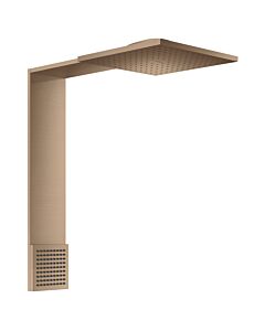 hansgrohe ShowerComposition Brausenmodul 12594310 250x250mm, Wandmontage, 2jet, mit Schulterbrause, brushed red gold