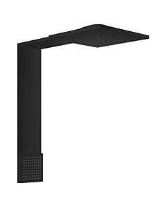 hansgrohe ShowerComposition module de douche 12594670 250x250mm, montage mural, 2jet, avec douchette d&#39;épaule, noir mat