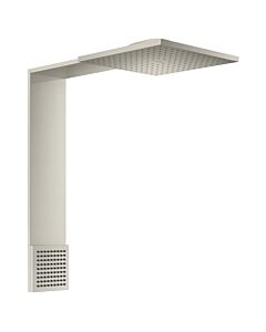 hansgrohe ShowerComposition Brausenmodul 12594800 250x250mm, Wandmontage, 2jet, mit Schulterbrause, Edelstahl-Optik