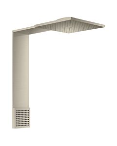 hansgrohe ShowerComposition module de douche 12594820 250x250mm, montage mural, 2jets, avec douche d&#39;épaule, nickel brossé