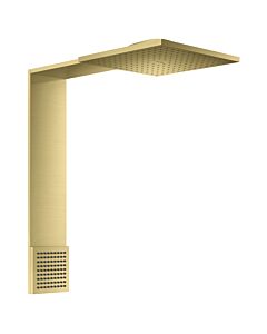 hansgrohe ShowerComposition Brausenmodul 12594950 250x250mm, Wandmontage, 2jet, mit Schulterbrause, brushed brass