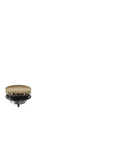hansgrohe Ablaufgarnitur 51301140 nicht verschließbar, für Waschbecken, brushed bronze