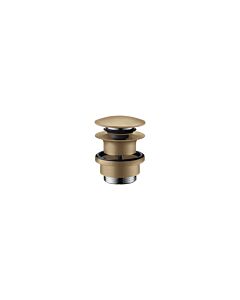 hansgrohe waste set 51300140 push-open, for basin and bidet mixer, brushed bronze