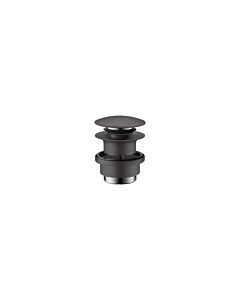 hansgrohe waste set 51300340 push-open, for basin and bidet mixer, brushed black chrome