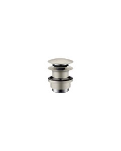 hansgrohe garniture de vidange 51300800 Push-Open, pour mitigeur lavabo et bidet, optique inox