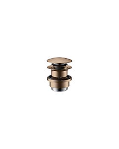 hansgrohe waste set 51300300 push-open, for basin and bidet mixer, polished red gold