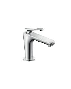 hansgrohe Axor Citterio C CoolStart Waschtischarmatur 49021000 cubic cut, chrom, Ausladung 128mm, Ablauf unverschließbar