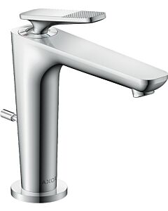 hansgrohe Axor Citterio C CoolStart Waschtischarmatur 49031000 cubic cut, chrom, Ausladung 135mm, Zugstangen Ablaufgarnitur