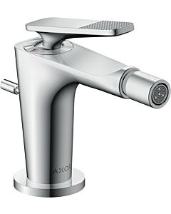 hansgrohe Axor Citterio C Bidetarmatur 49211000 cubic cut, chrom, Ausladung 113mm, Zugstangen Ablaufgarnitur