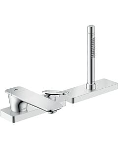 hansgrohe Axor Citterio C 3-Loch Einhebel-Wannenrandarmatur 49431000 cubic cut, chrom, Ausladung 155mm
