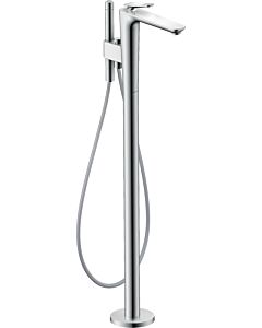 hansgrohe Axor Citterio C Wannenarmatur 49441000 cubic cut, chrom, bodenstehend, Ausladung 194mm