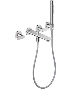 hansgrohe Axor Citterio C Wannen-3-Loch-Armatur 49480000 ohne Struktur, chrom, Unterputz, Wandmontage