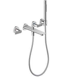 hansgrohe Axor Citterio C Wannen-3-Loch-Armatur 49481000 cubic cut, chrom, Unterputz,Wandmontage