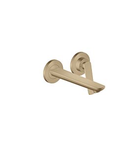hansgrohe Axor Citterio C Waschtischarmatur 49110140 ohne Struktur, brushed bronze, Unterputz, Wandmontage, Ausladung 193mm