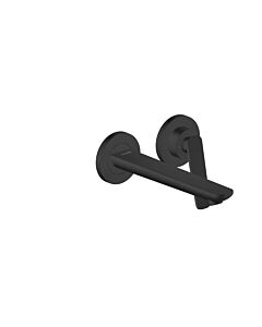 hansgrohe Axor Citterio C Waschtischarmatur 49111670 cubic cut, mattschwarz, Unterputz, Wandmontage, Ausladung 193mm