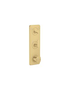 hansgrohe Axor Citterio C Thermostatmodul 380/120, 49700250 Unterputz, 2 Verbraucher, Brushed Gold Optic