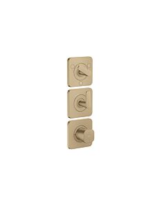 Hansgrohe Axor Citterio C Thermostatmodul 380/120, 49710140 ohne Struktur, brushed bronze, Unterputz, mit Rosetten