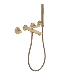hansgrohe Axor Citterio C Wannen-3-Loch-Armatur 49480140 ohne Struktur, brushed bronze, Unterputz, Wandmontage