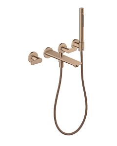 hansgrohe Axor Citterio C Wannen-3-Loch-Armatur 49480300 ohne Struktur, Polished Red Gold, Unterputz, Wandmontage