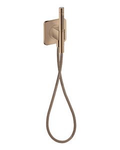hansgrohe Axor Citterio C Porter meuble 49626300 120/120 softsquare, avec douchette 2jet, optique or rouge poli