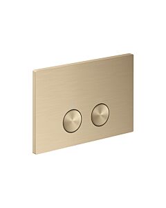 hansgrohe Axor FlushPlate flush plate 42531140 for dual flush, metal, brushed bronze