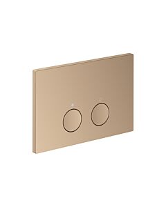 hansgrohe Axor FlushPlate flush plate 42531300 for dual flush, metal, polished red gold