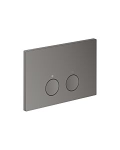 hansgrohe AXOR FlushPlate Drückerplatte 42531330 für 2-Mengen-Spülung, Metall, polished black chrome