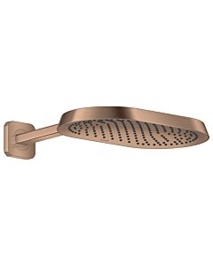 hansgrohe Axor ShowerSphere Kopfbrause 39749310 370x220mm, mit Brausearm, 1jet, brushed red gold